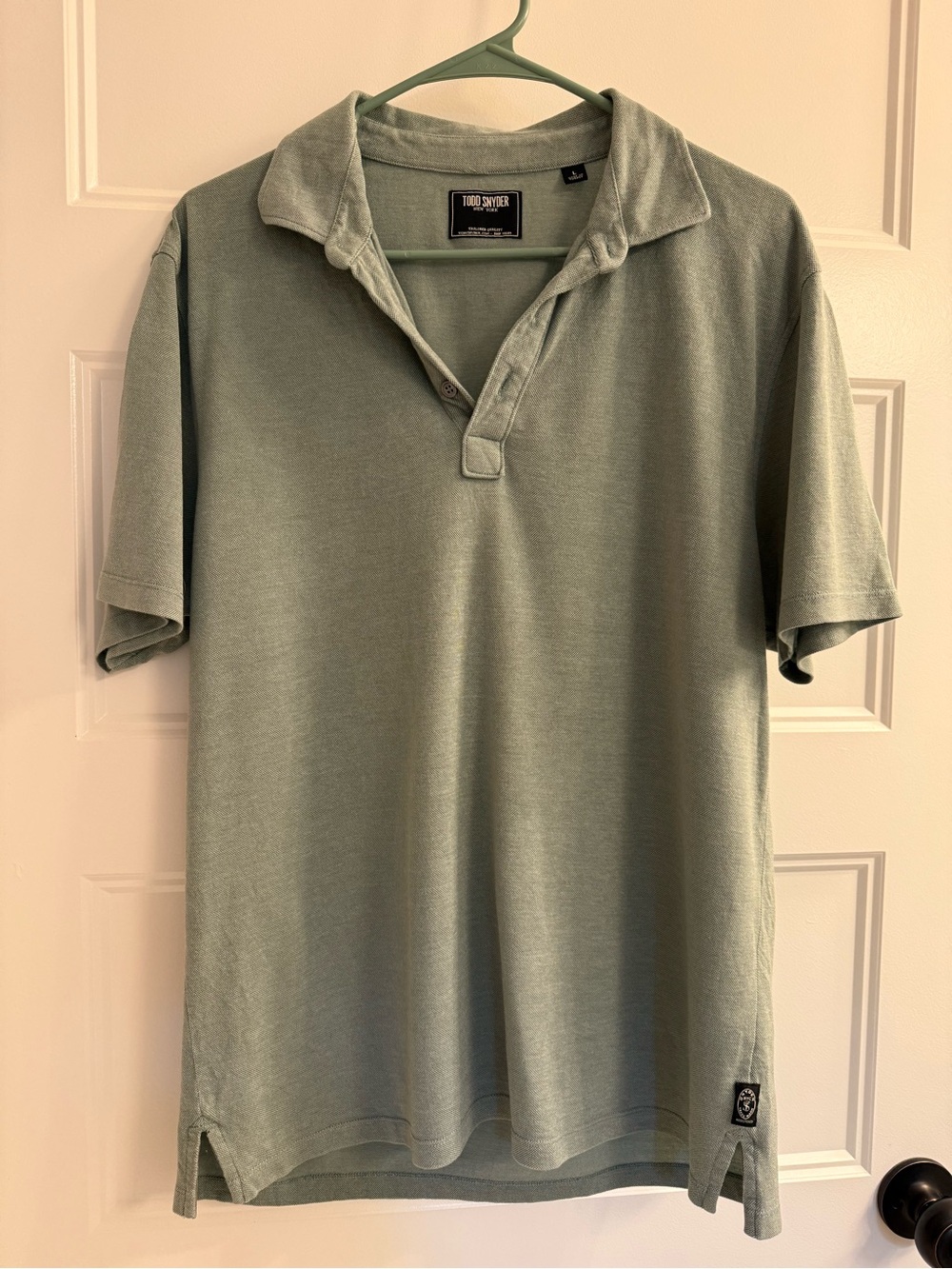 Todd Snyder Light Sage Green Polo Shirt